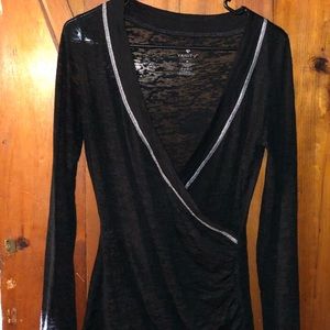 Black burnout long sleeve
